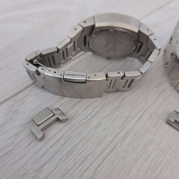 SET OF 2 Vestal Destroyer Vestal Motorhead Analog Watch Womens Silver Wristwatch - Picture 10 of 16